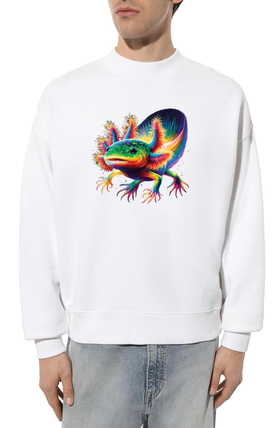 Axolotl Cute Animals Kawaii Anime Funny Axolotl_1 - Unisex Sweatshirt