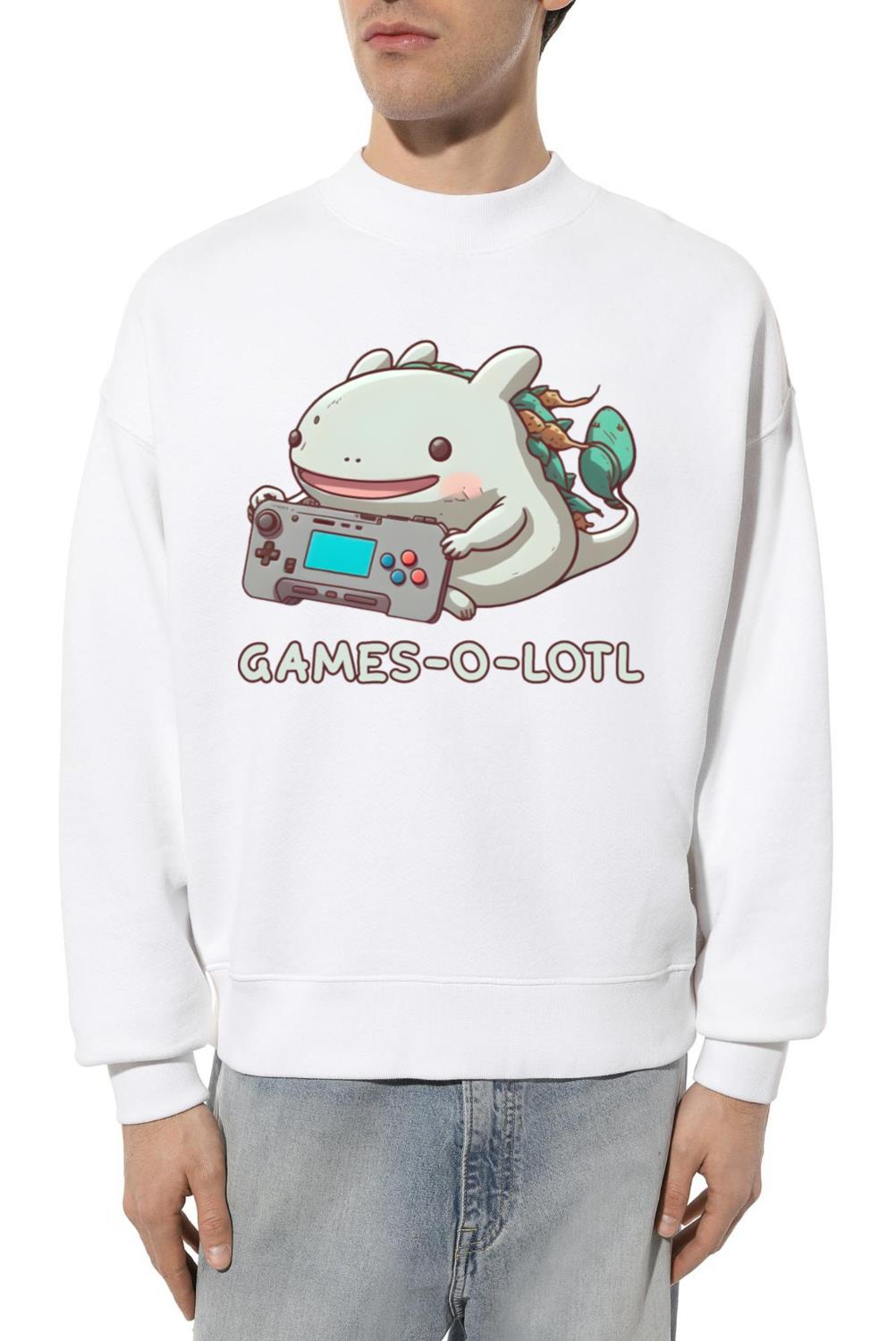 Axolotl Gamer Controller Cute Animal Console - Unisex Sweatshirt
