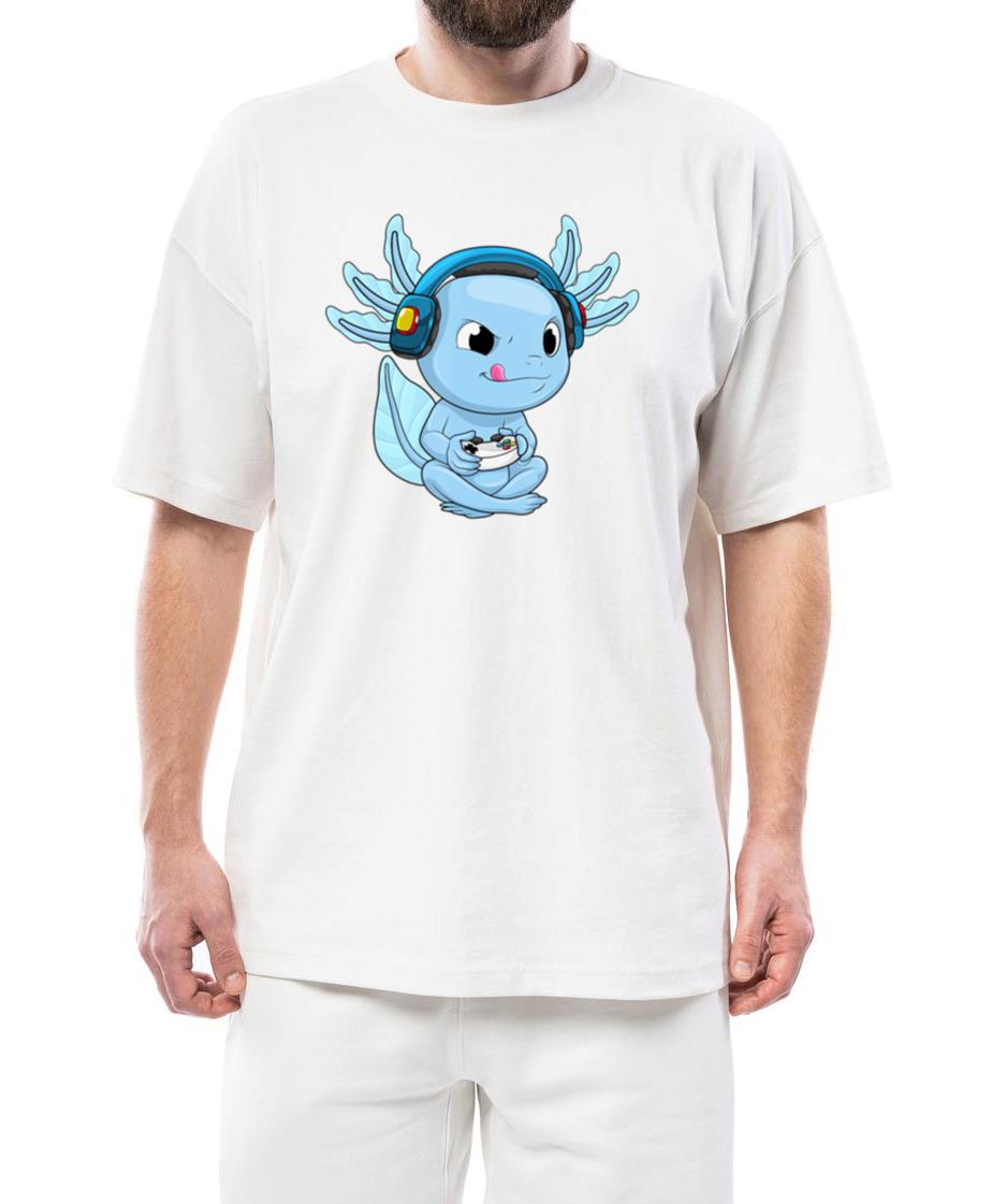 Axolotl Gamer Kawaii Gaming Anime Apparel for Boys - Unisex Standard T-Shirt