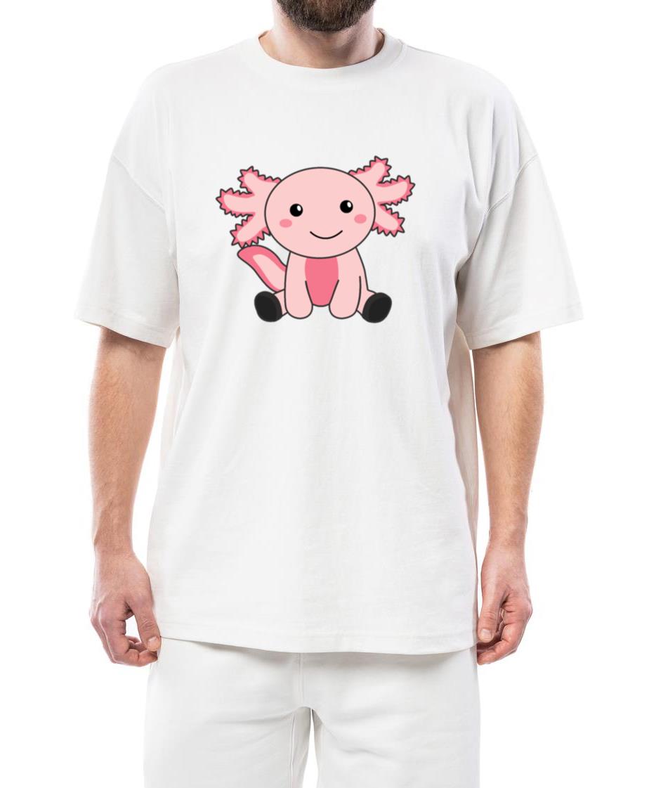 Axolotl Lovers Cute Animals For Kids Pink - Unisex Standard T-Shirt