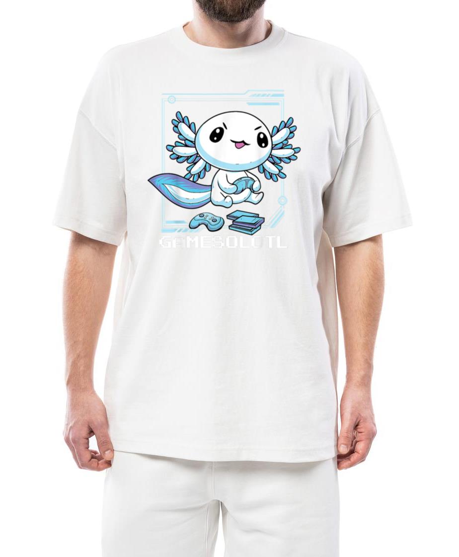 Axolotl Playing Video Games Designvide games video - Unisex Standard T-Shirt
