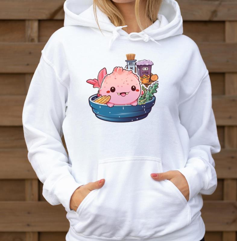 Axolotl Ramen Anime Kawaii Japanese Noodles Girls - Unisex Hoodie