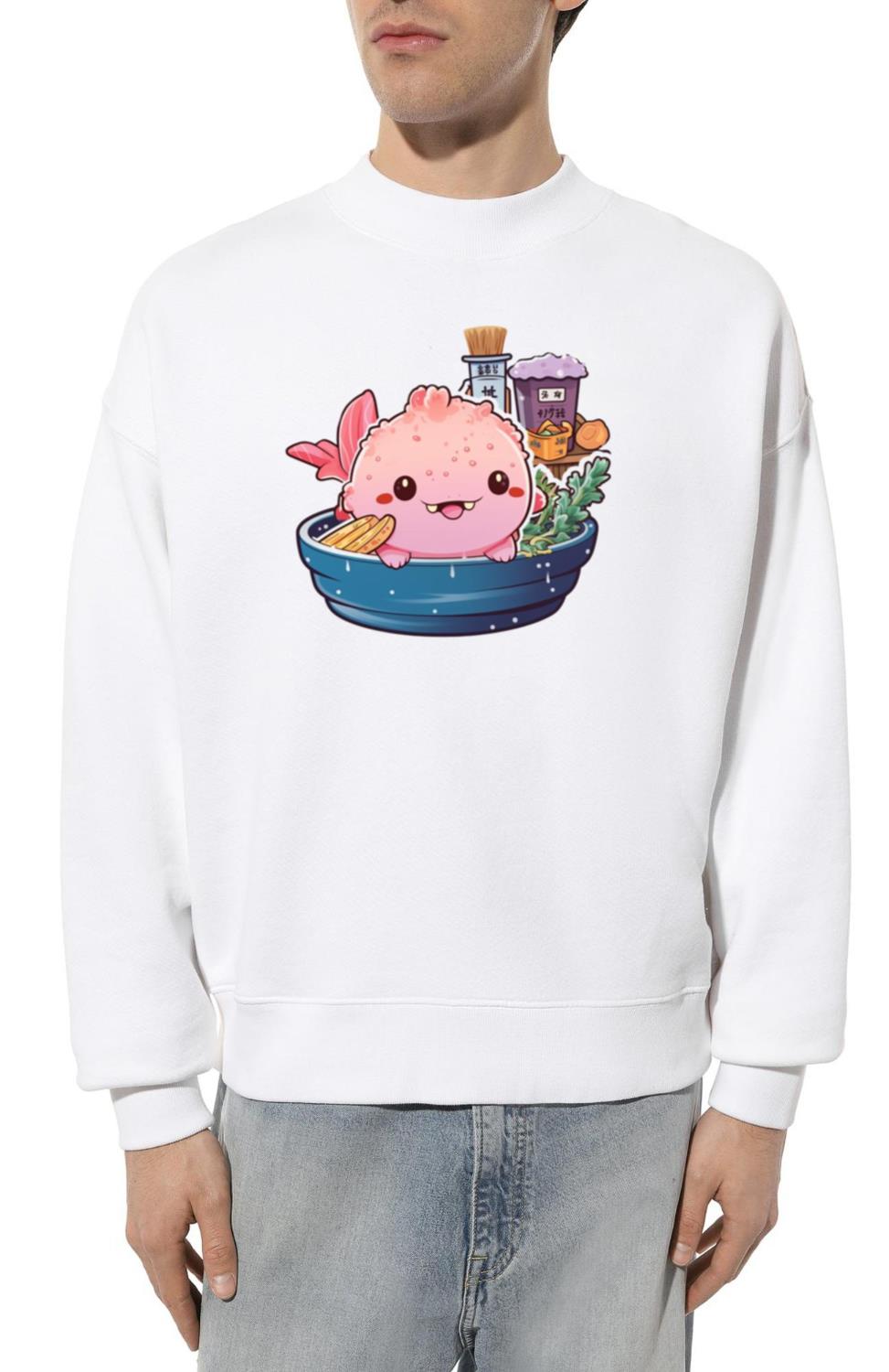Axolotl Ramen Anime Kawaii Japanese Noodles Girls - Unisex Sweatshirt