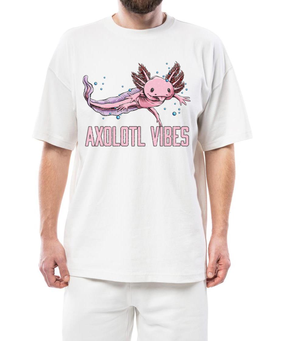 Axolotl Vibes Salamander Animal Lover Amphibians P - Unisex Standard T-Shirt