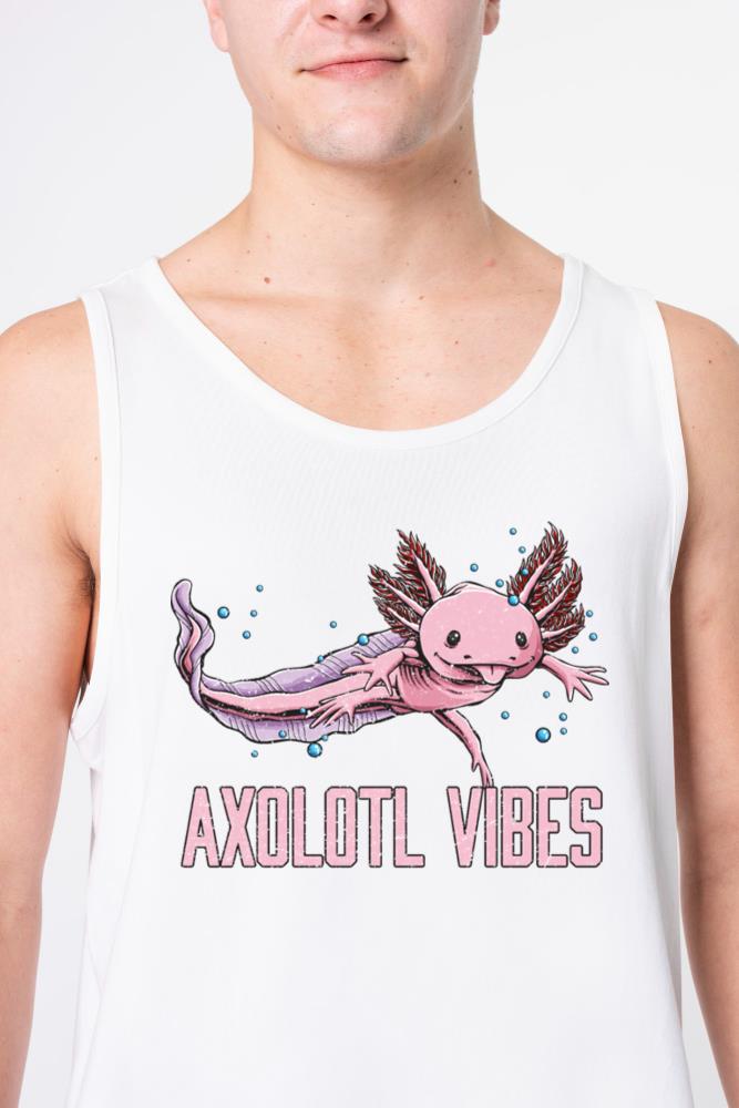 Axolotl Vibes Salamander Animal Lover Amphibians P - Unisex Tank Top