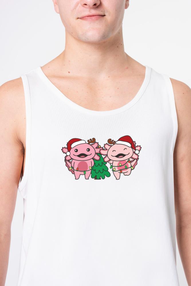 Axolotls Christmas Winter Animals Axolotls - Unisex Tank Top