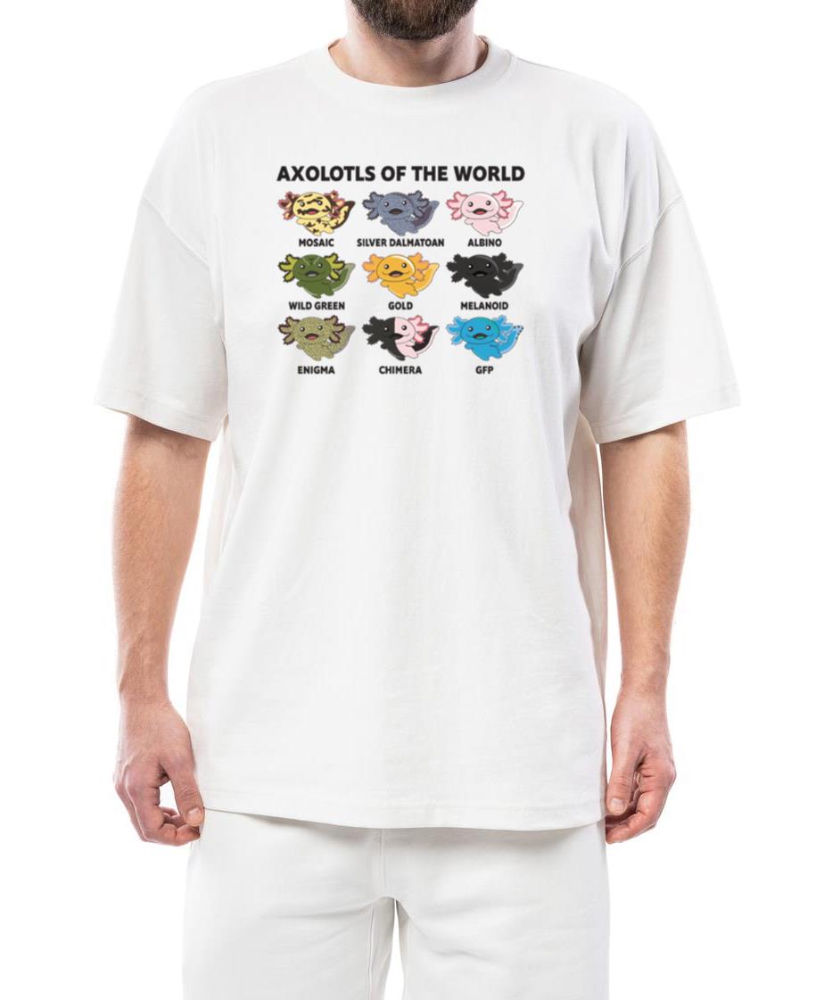 Axolotls Of The World Sweet Animals Kawaii Axolotl - Unisex Standard T-Shirt