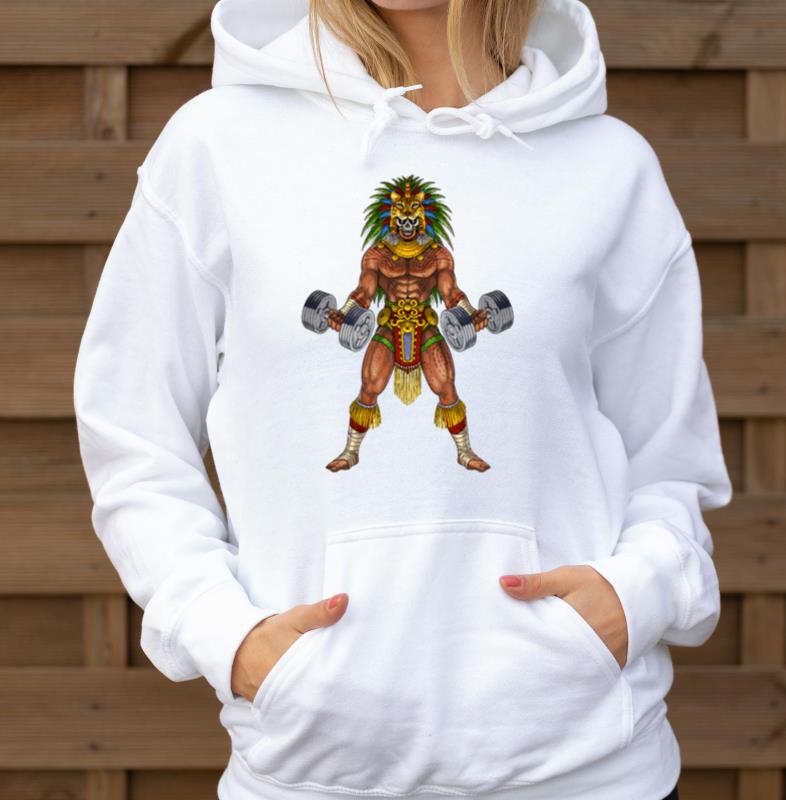 Aztec Warrior Bodybuilder - Unisex Hoodie