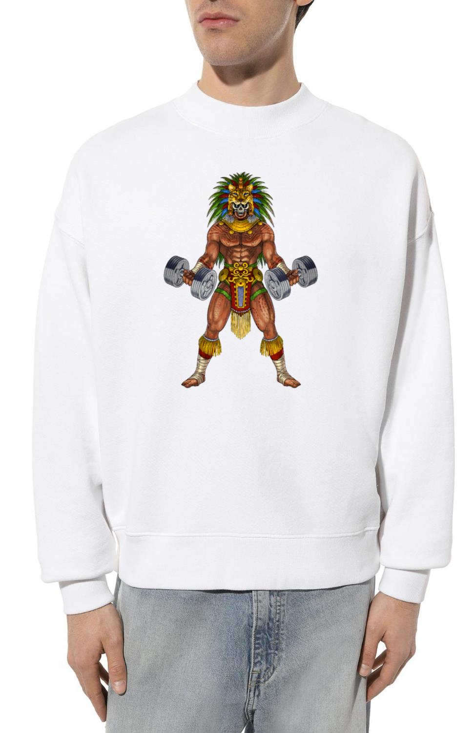 Aztec Warrior Bodybuilder - Unisex Sweatshirt