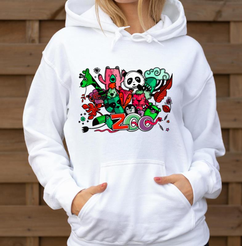 Baby animals of the zoo a wildlife like in jungle - Unisex Hoodie