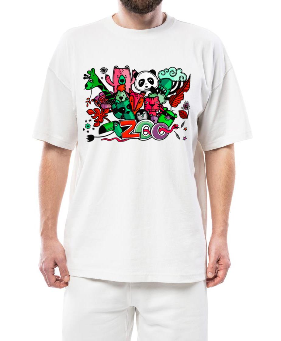 Baby animals of the zoo a wildlife like in jungle - Unisex Standard T-Shirt