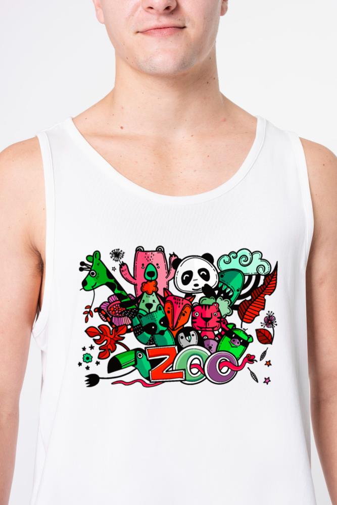 Baby animals of the zoo a wildlife like in jungle - Unisex Tank Top
