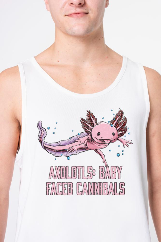 Baby Faced Cannibals Axolotl Animal Lover Salamand - Unisex Tank Top