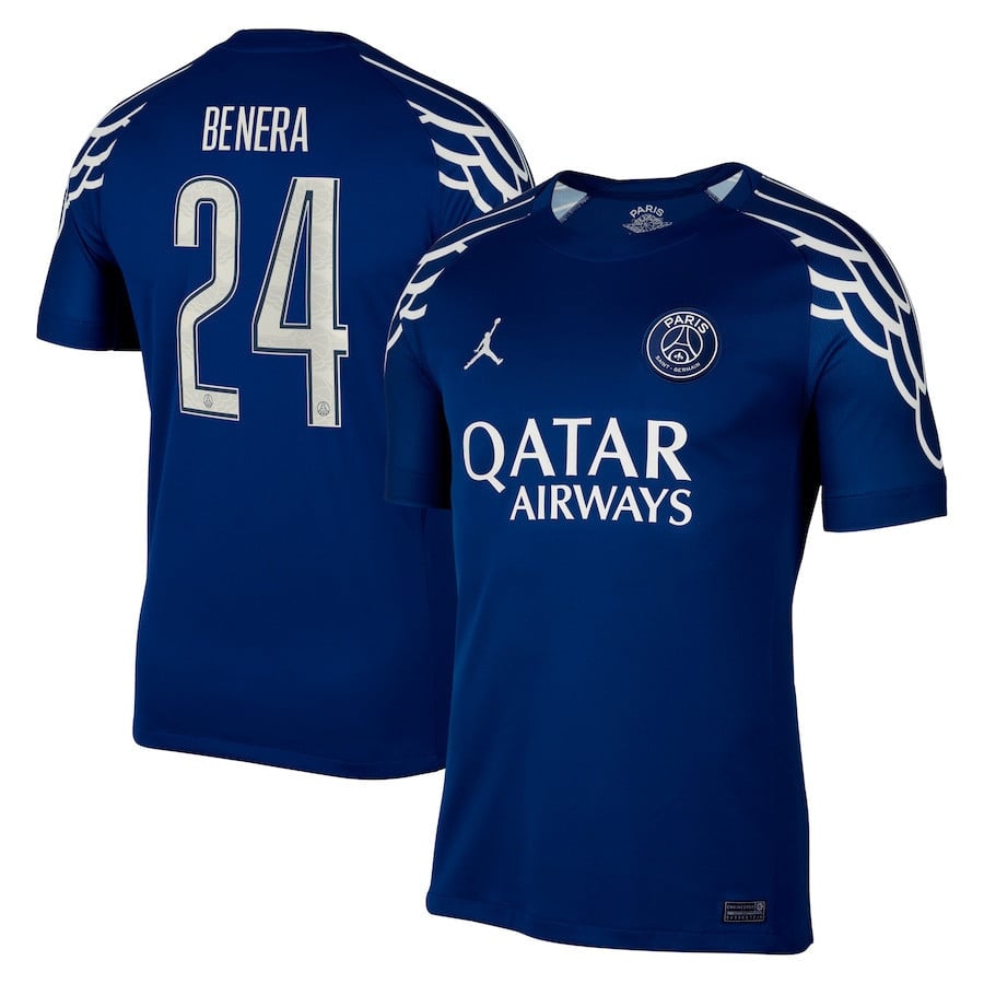 Baby Jordy Benera 24 Paris Saint-Germain 2024/25 Fourth Men Jersey - Dark Blue