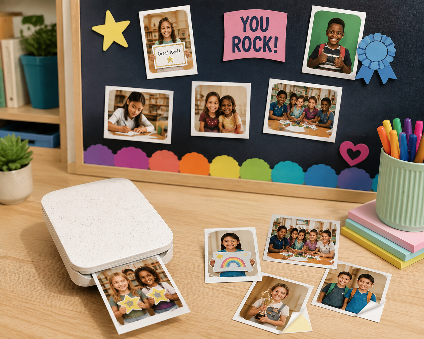 Portable Photo Printers for Interactive Classroom Decor