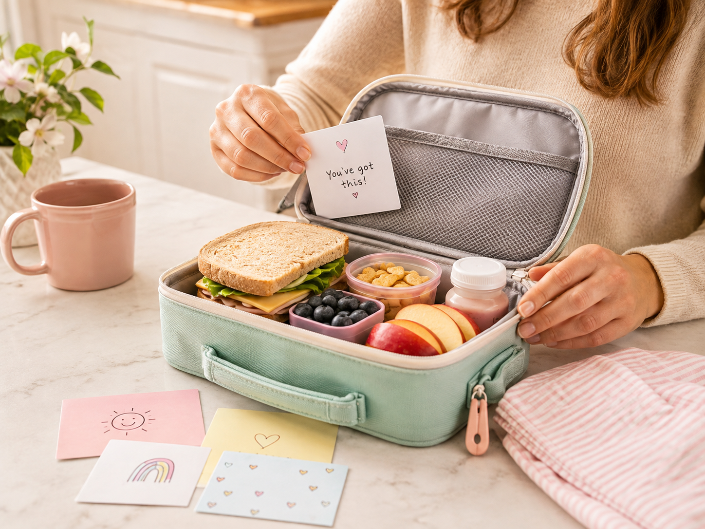 Personalized Notes and Encouragement Cards for Lunchboxes