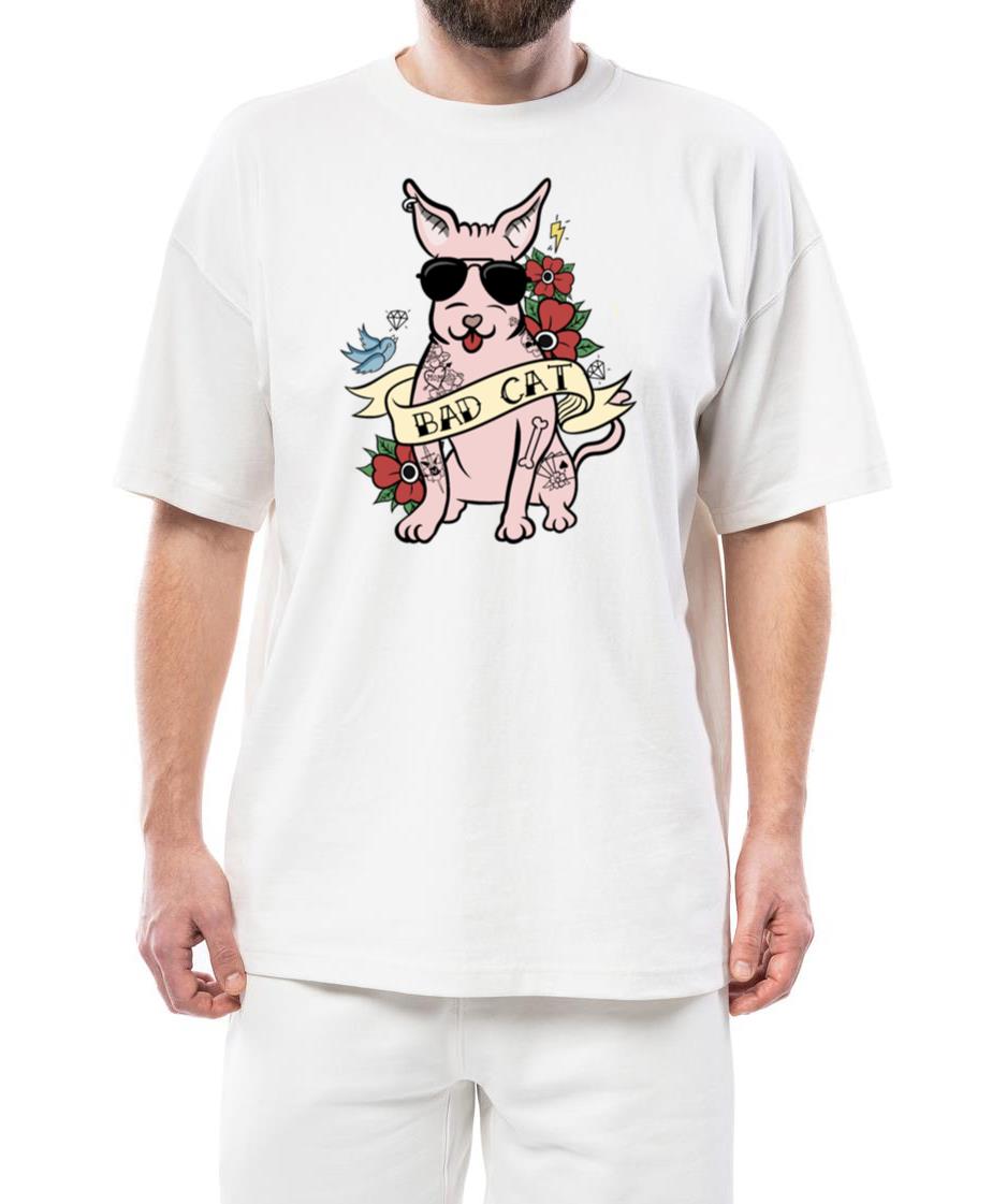 Bad Cat Tattoo Sphynx Cat - Unisex Standard T-Shirt