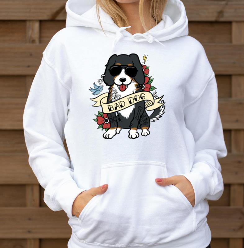 Bad Dog Tattoo Bernese Mountain - Unisex Hoodie