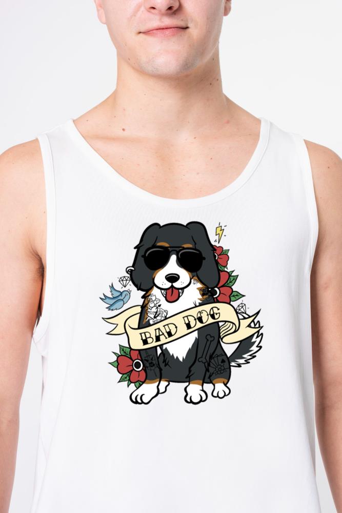 Bad Dog Tattoo Bernese Mountain - Unisex Tank Top