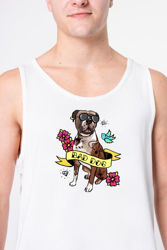 Bad Dog Tattoo Boxer - Unisex Tank Top