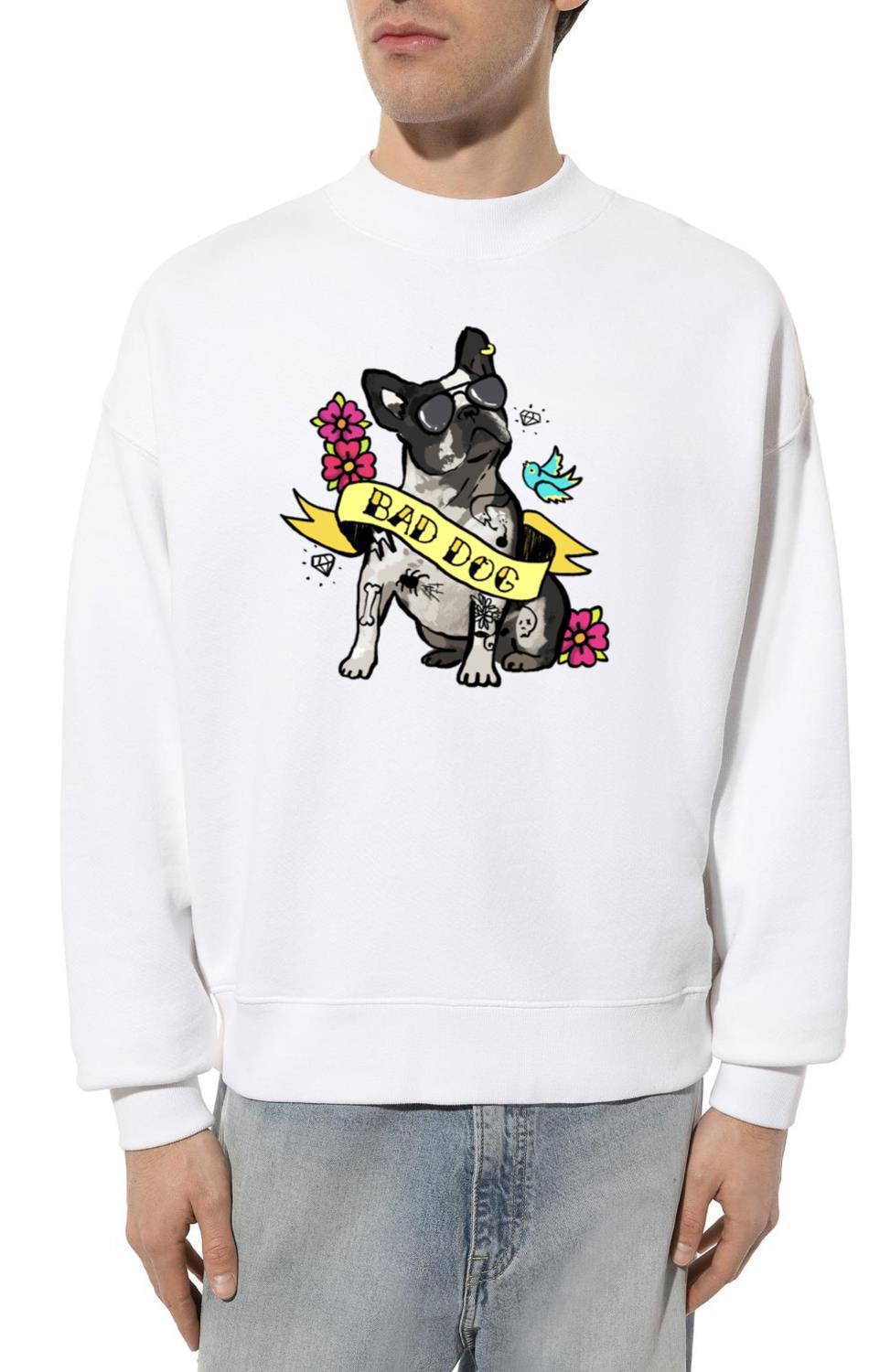 Bad Dog Tattoo French Bulldog - Unisex Sweatshirt