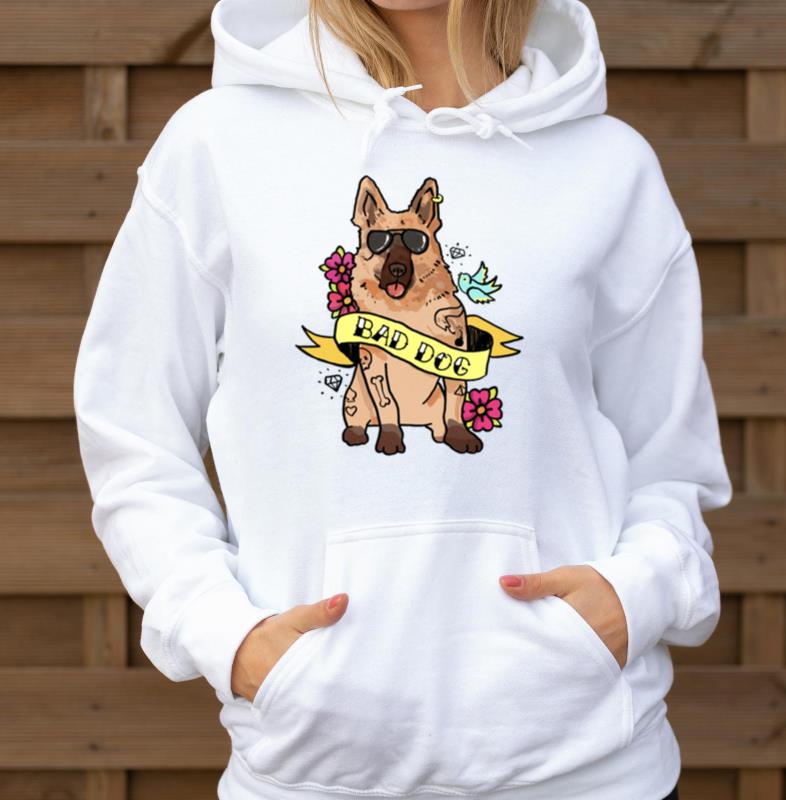Bad Dog Tattoo German Shepherd - Unisex Hoodie