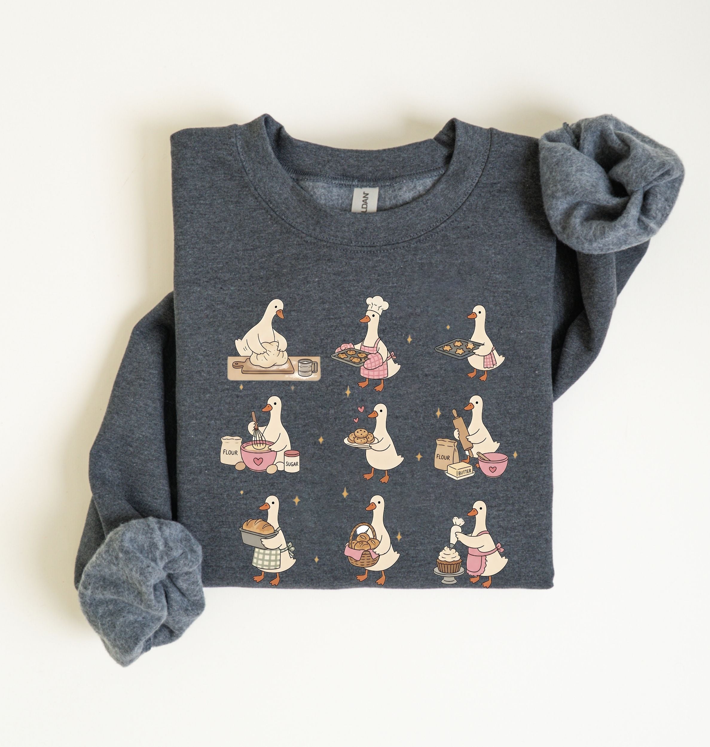 Baking Goose Sweatshirt | Cute Baker Gift 3