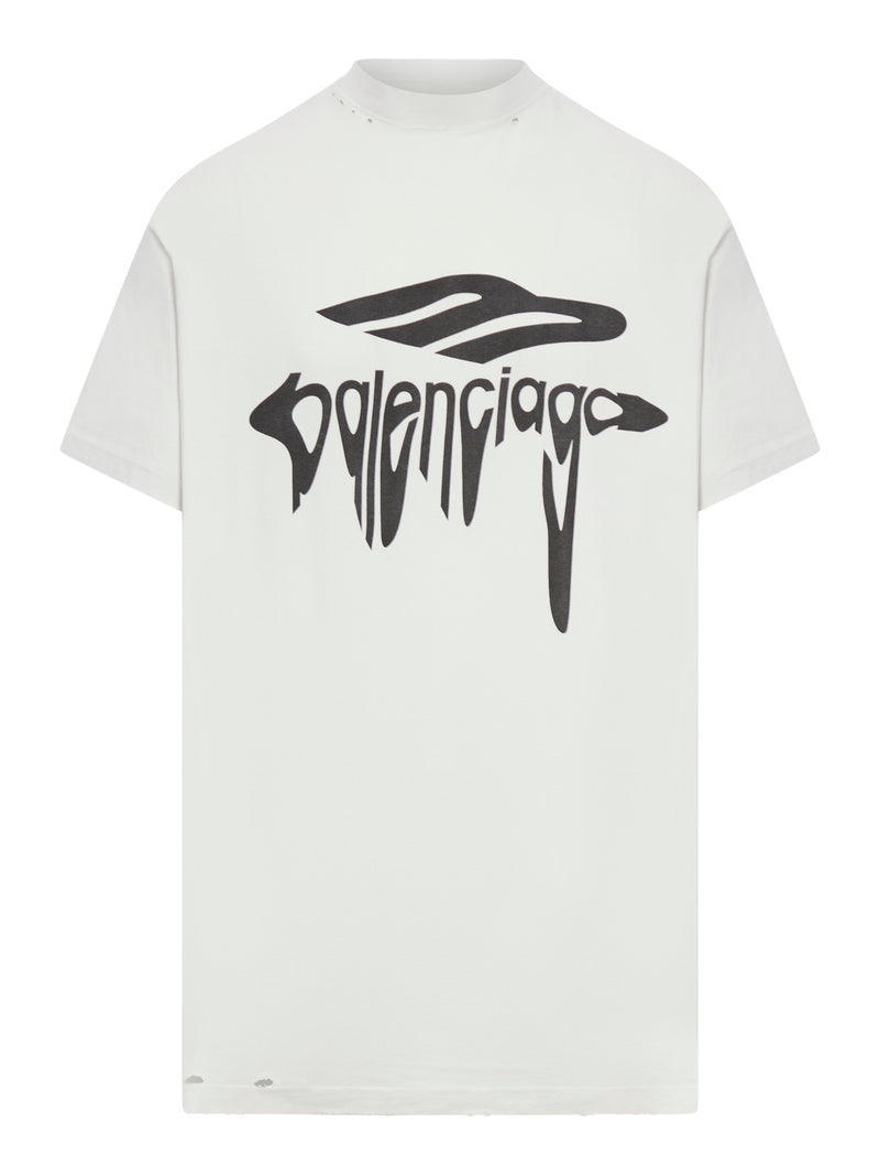 Balenciaga 3B LIQUEFIED OVERSIZE MEN`S T-SHIRT