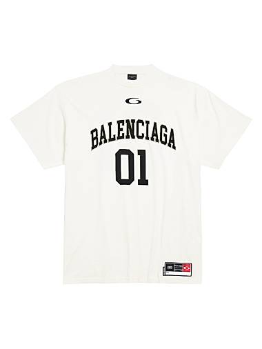 Balenciaga Basketball Series Oversized T-Shirt Off White