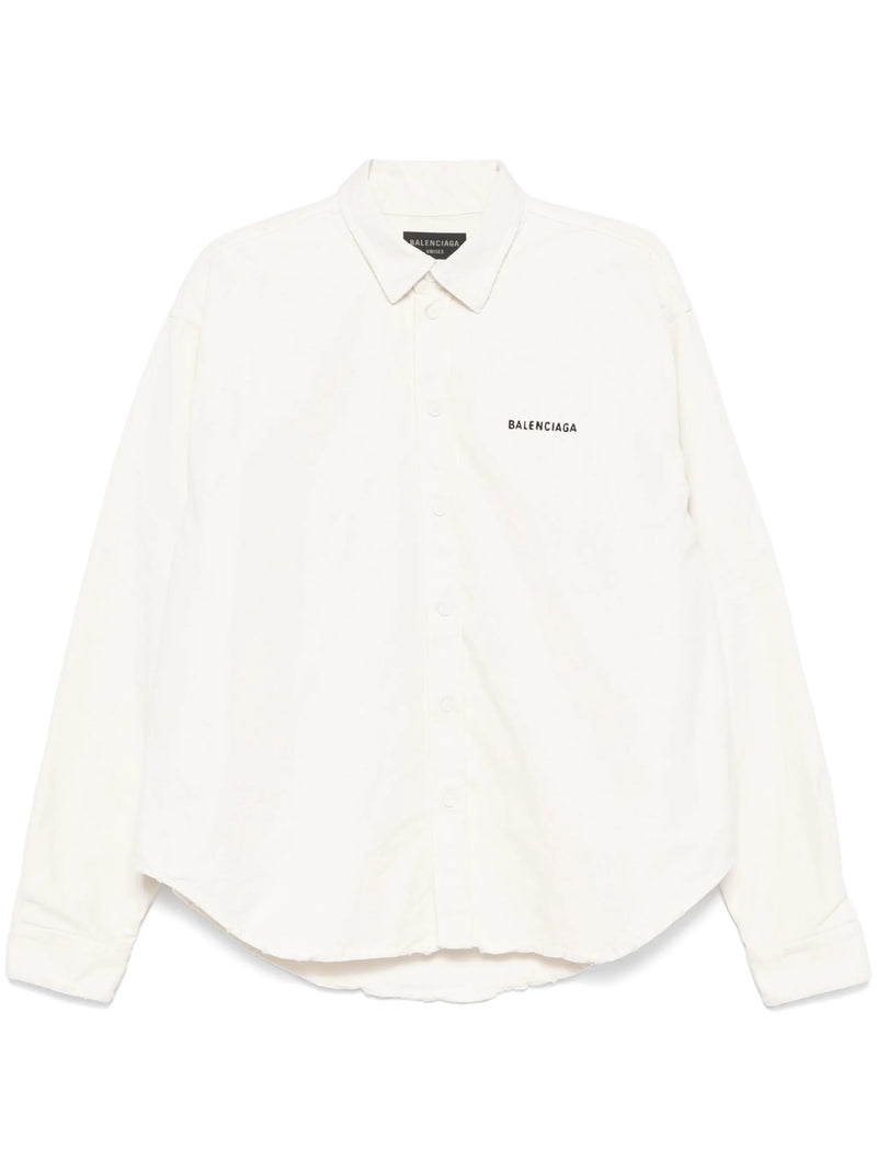 Balenciaga Embroidered-logo Shirt