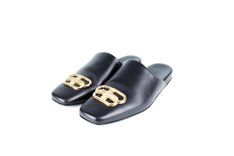 Balenciaga Gold Logo Mule 37 SKU12345