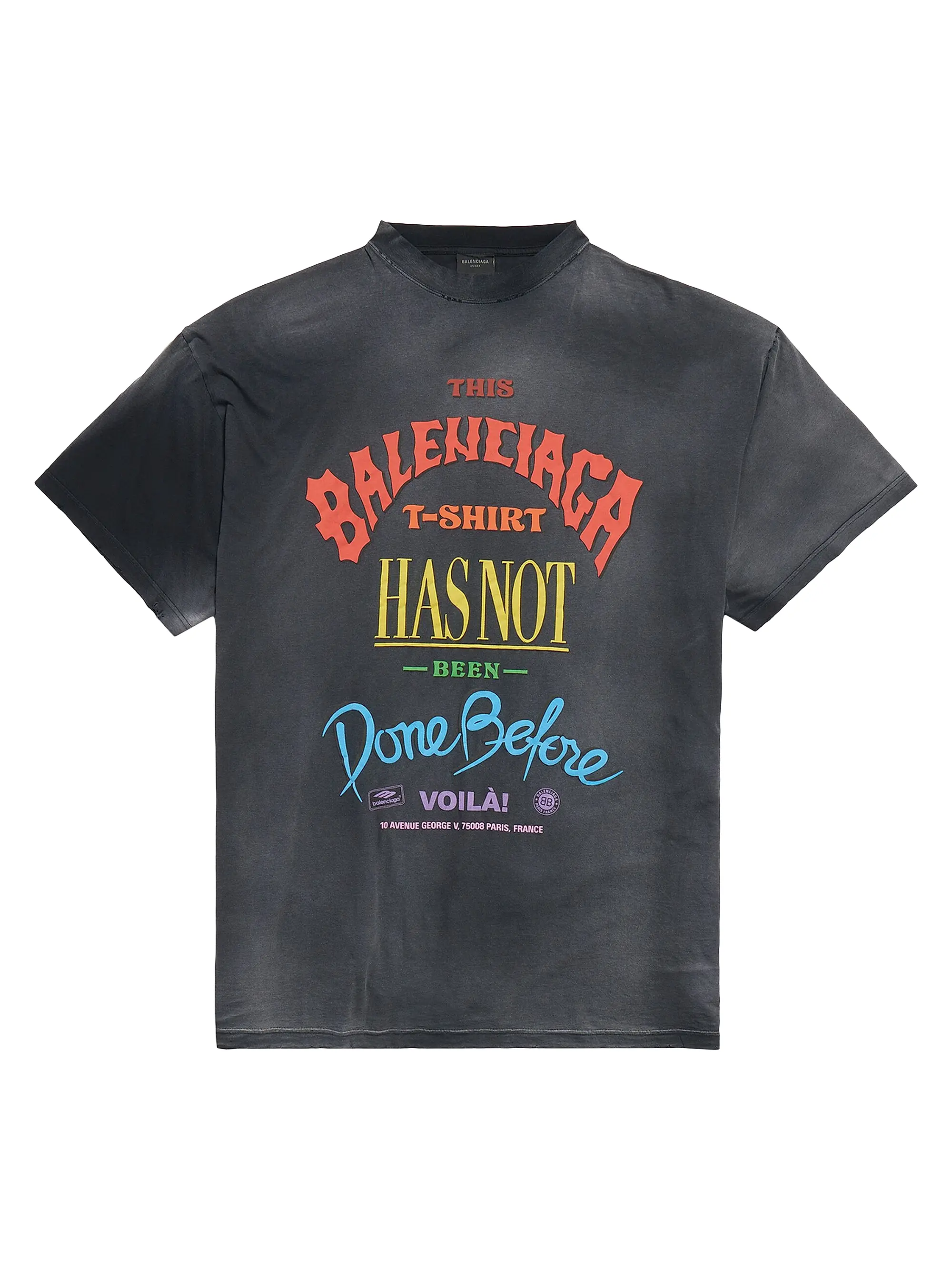 Balenciaga Has Not Been Done T-Shirt Oversized Black