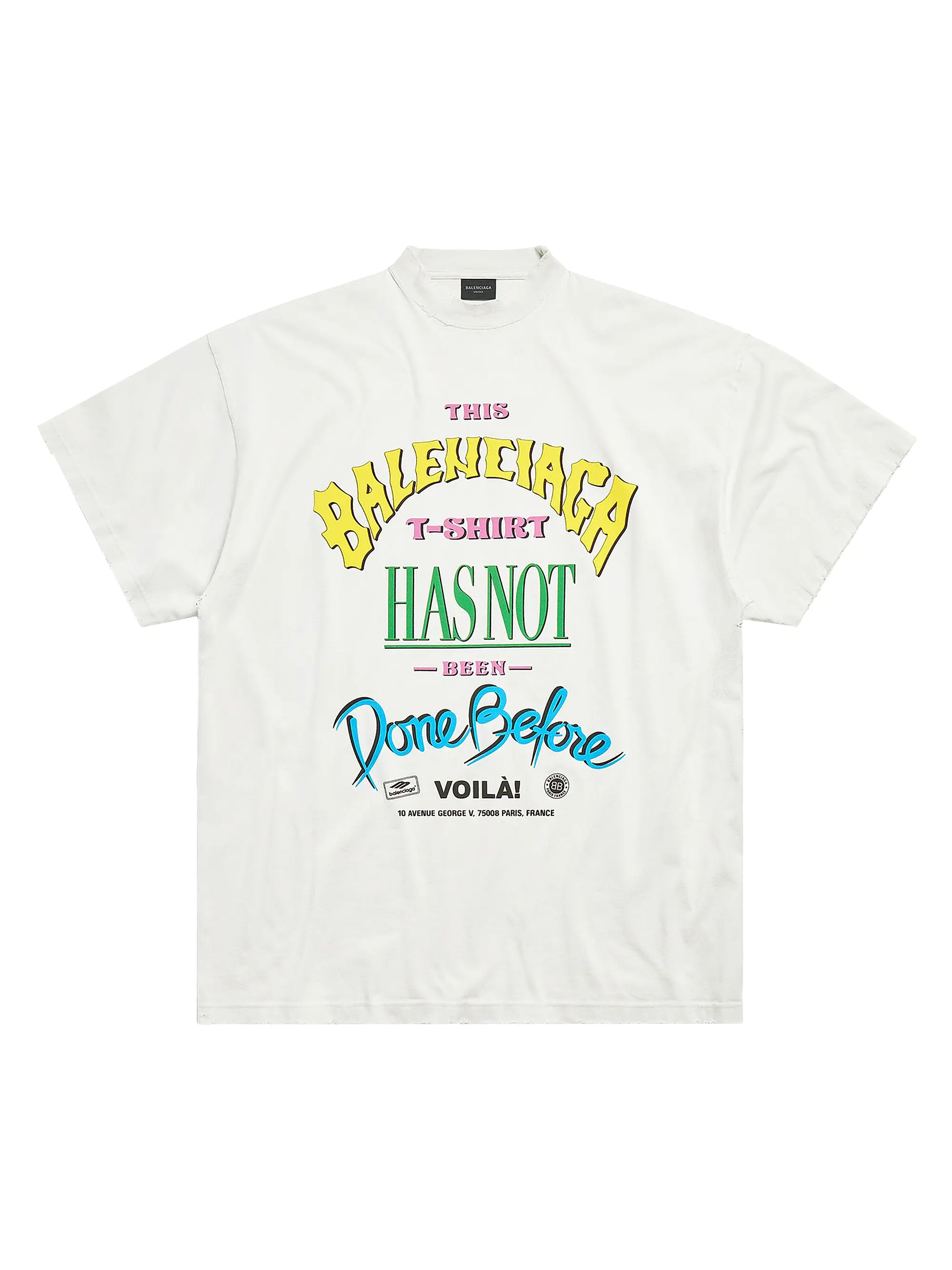 Balenciaga Has Not Been Done T-Shirt Oversized Off White