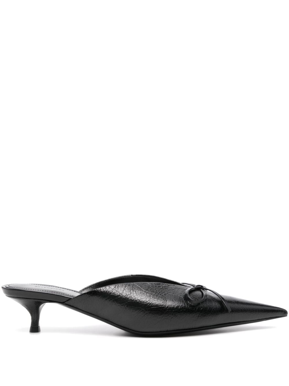 Balenciaga Knife Bow Leather Mules