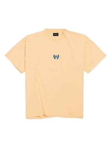 Balenciaga Laurel Classic Boxy T-Shirt Yellow