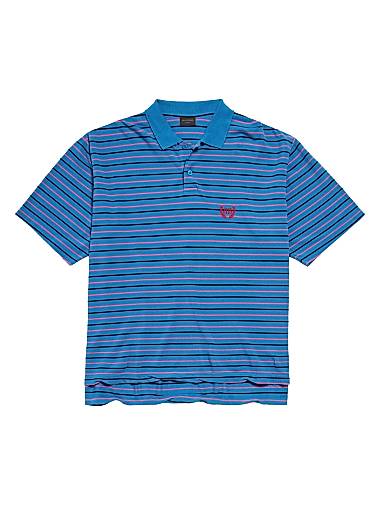 Balenciaga Laurel Classic Regular Polo Shirt Blue Pink