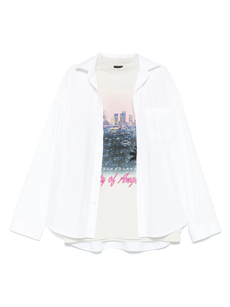Balenciaga Long-sleeve Cotton Shirt