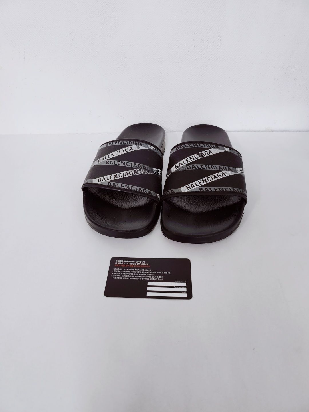 Balenciaga Men's Logo Slippers Sandals Size 39/250 SKU