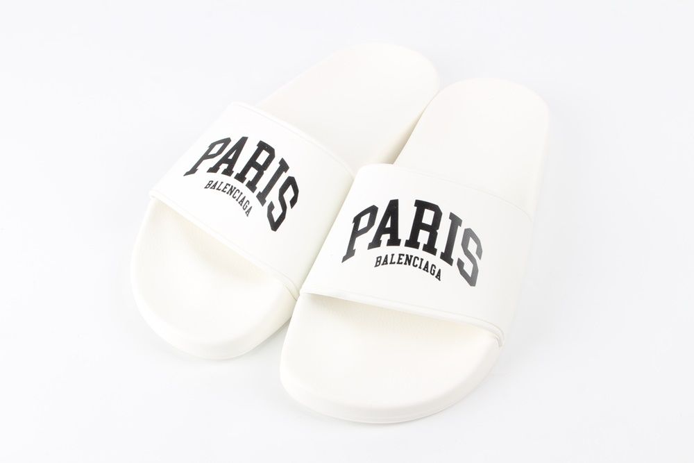 Balenciaga Paris Logo Slide Slipper 37 - SKU 37