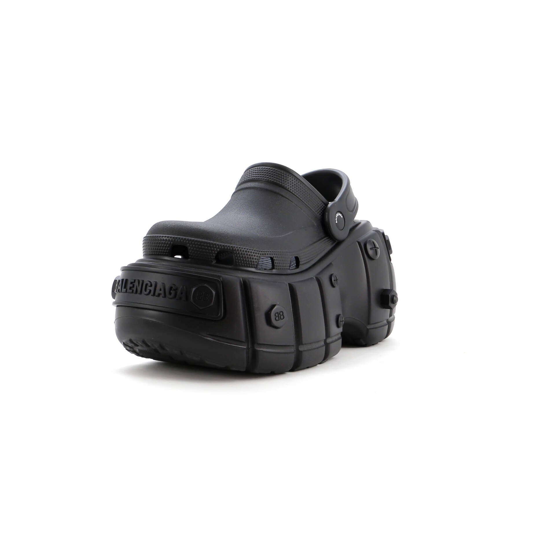 BALENCIAGA x Crocs Hardcrocs Platform Sandals Rubber
