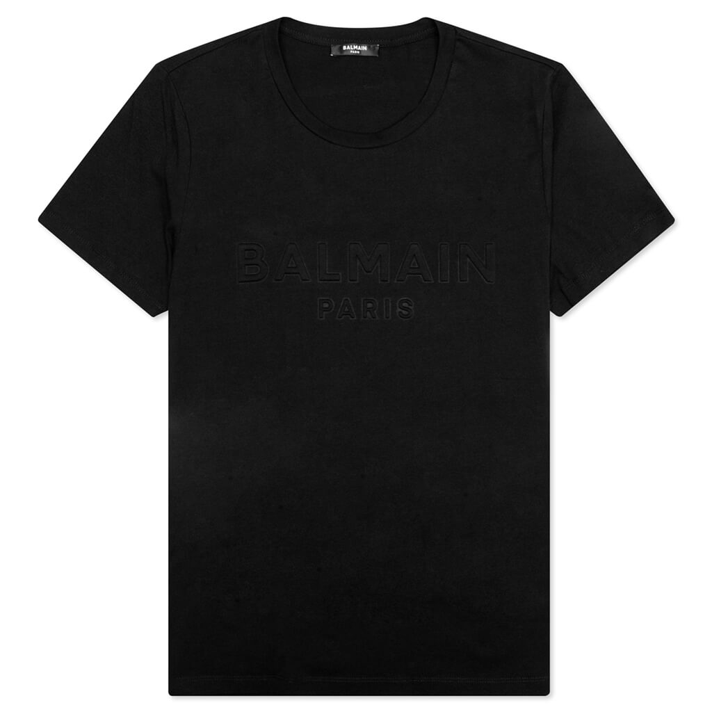 Balmain Embossed T-Shirt - Black