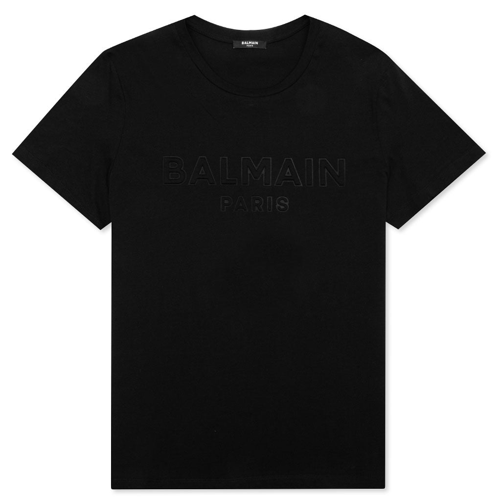 Balmain Embossed T-Shirt - Mottled Grey