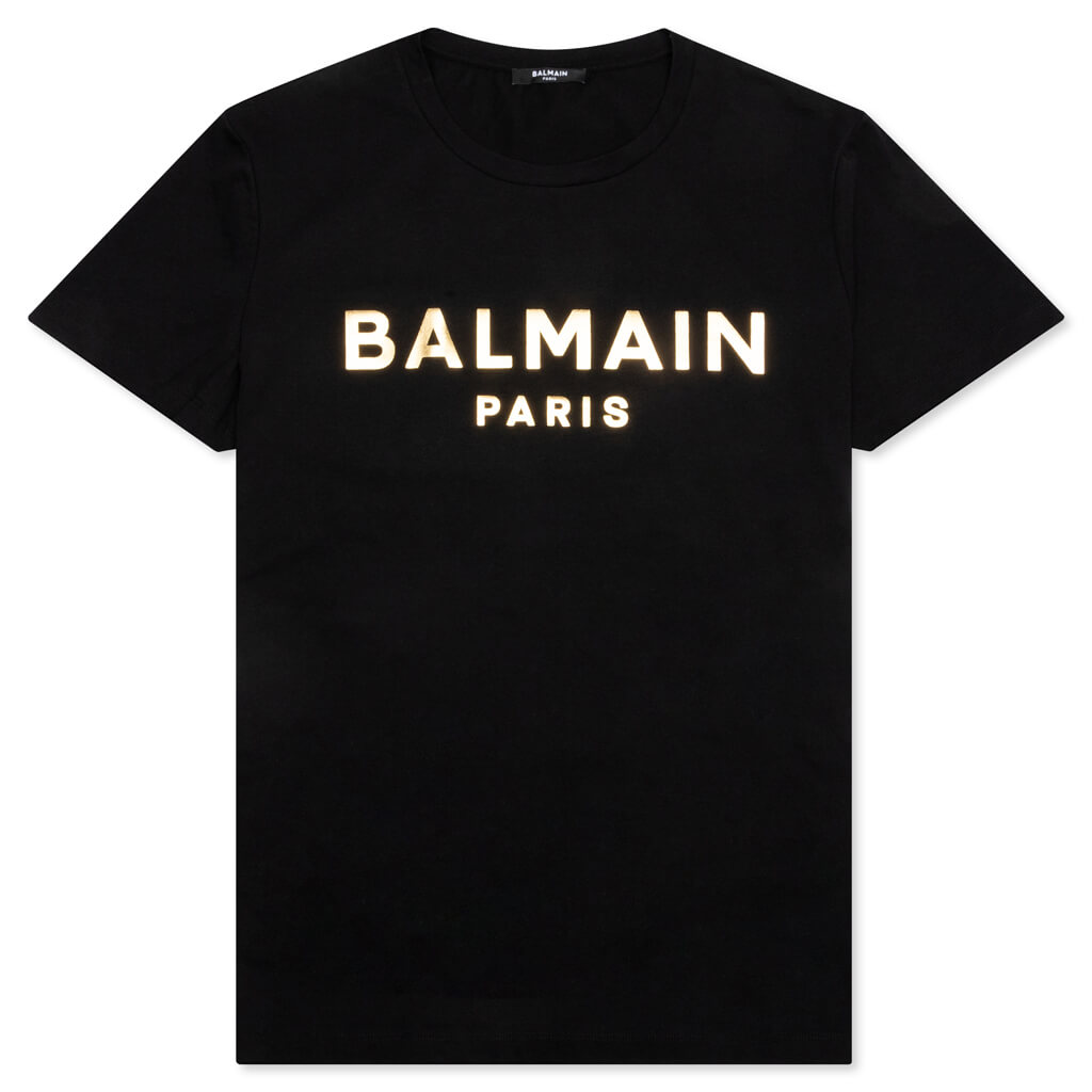 Balmain Foil T-Shirt - Noir/OR