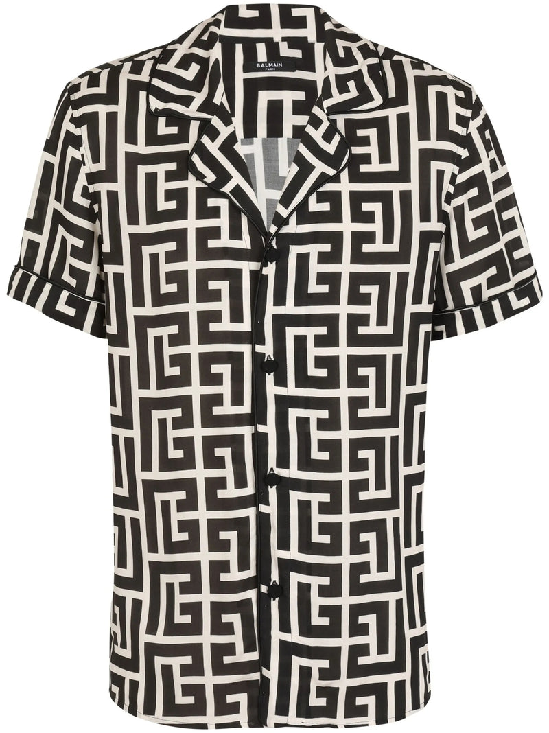 Balmain Monogram-print Pyjama Top
