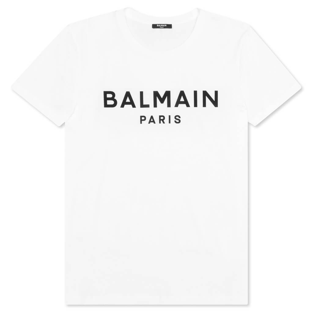 Balmain Printed T-Shirt - Blanc/Noir