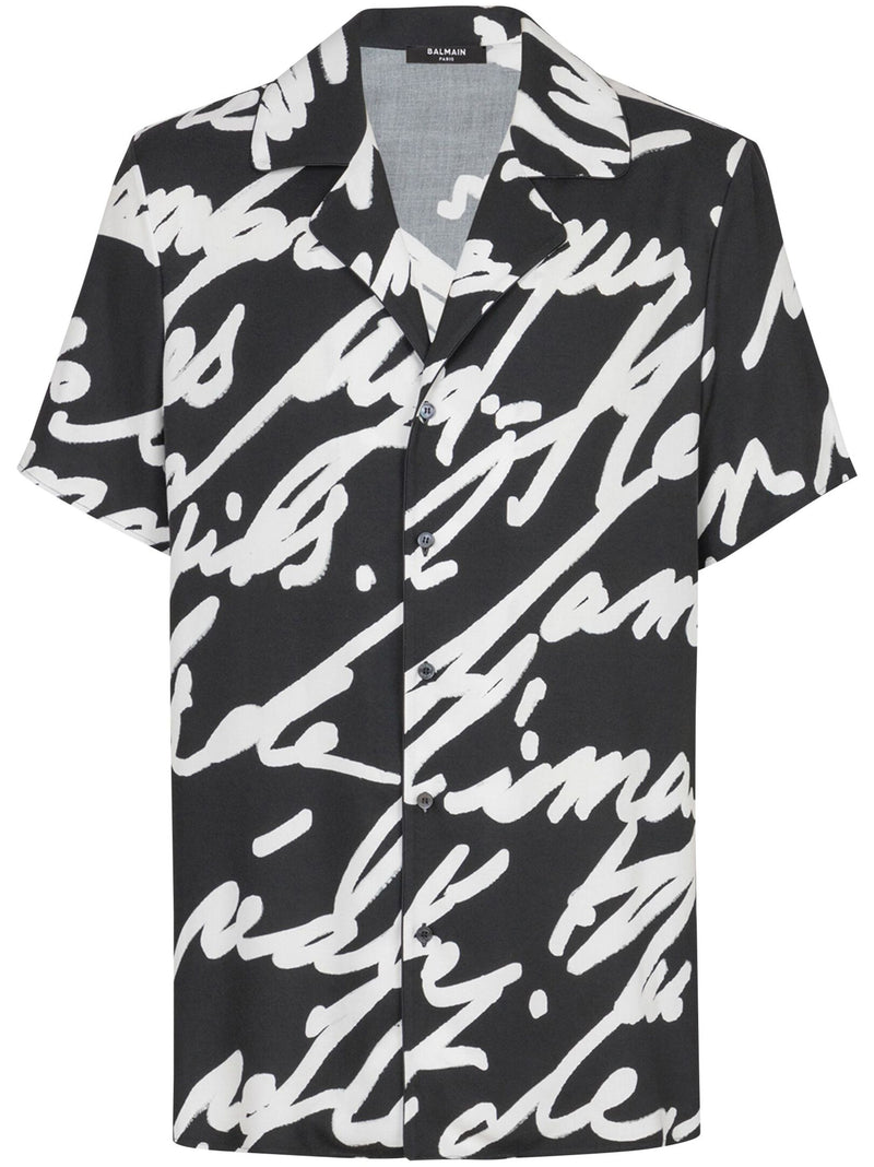 Balmain Slogan-print Shirt