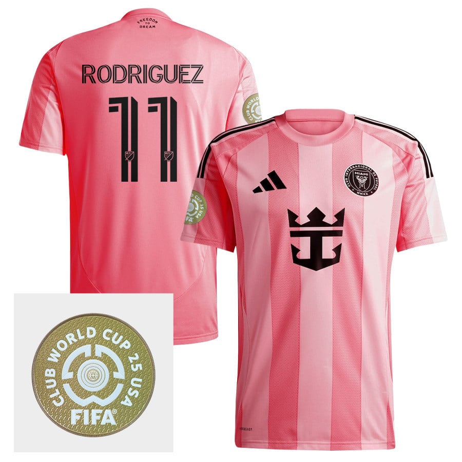 Baltasar Rodrguez 11 Inter Miami CF 2025 Euforia FIFA Club World Cup 25 USA Patch Men Jersey - Light Pink
