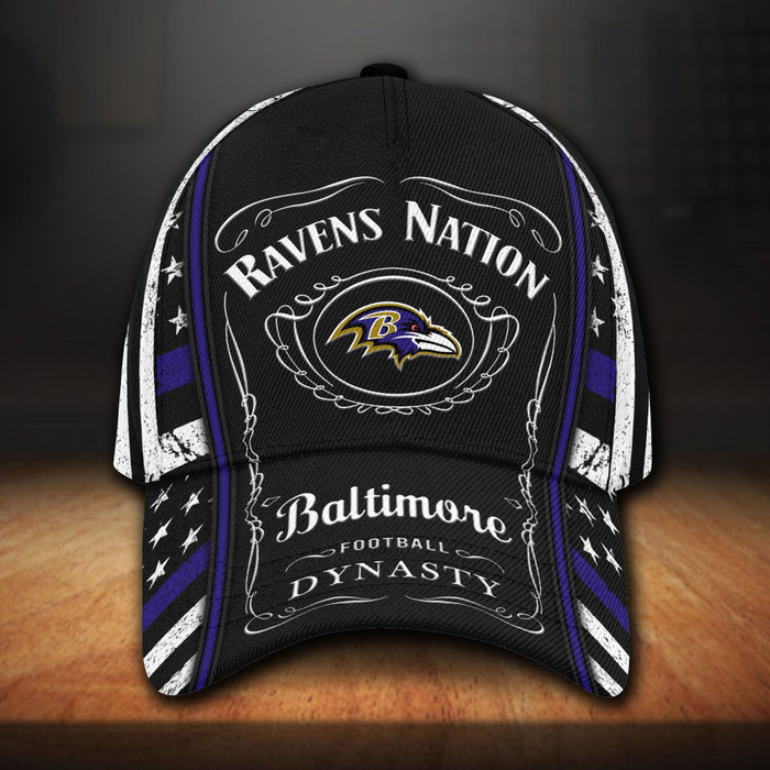 Baltimore Ravens Jack Daniels 3D Classic Baseball Cap CNI1360