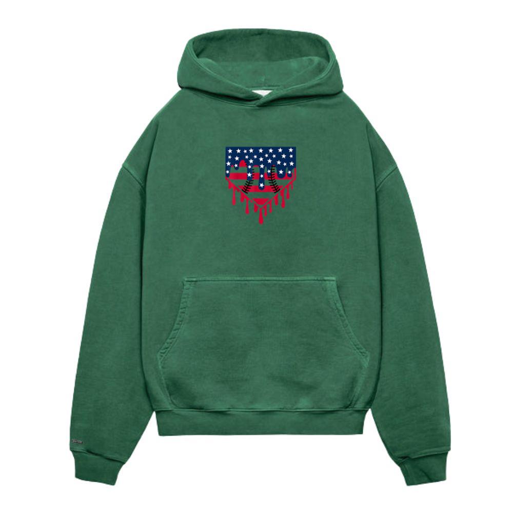 Baseball Drip Boy Ice Cream Patriotic American Flag 4th July 4