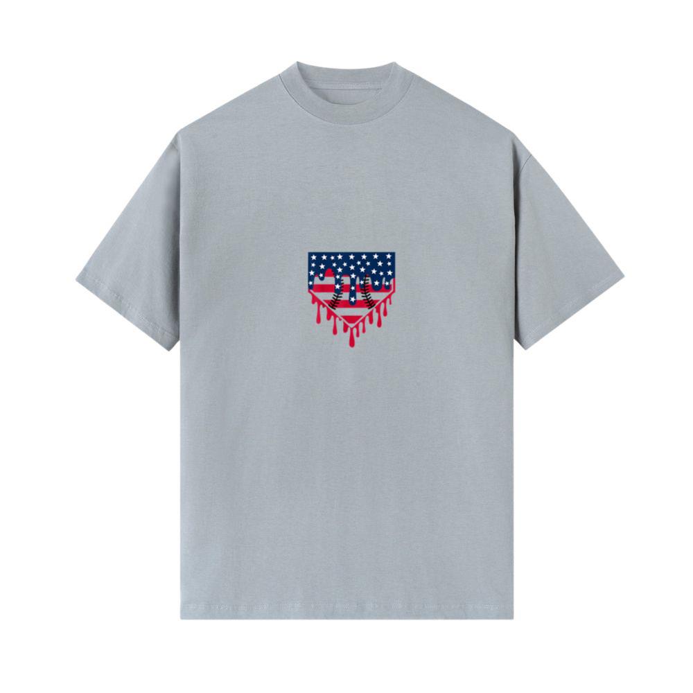 Baseball Drip Boy Ice Cream Patriotic American Flag 4th July 4
